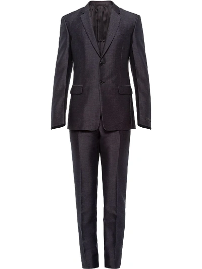 Shop Prada Two-piece Suit In Grey