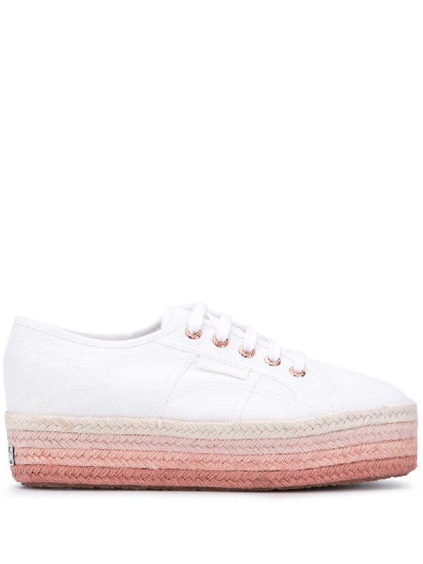 superga raffia sneakers