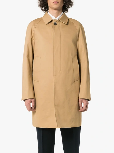 Shop Thom Browne Mackintosh Trench Coat In Brown