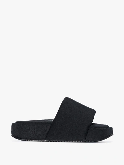 Shop Y-3 Pantoletten Mit Oversized-sohle In Black