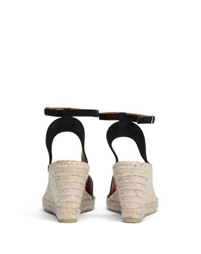 Shop 8 By Yoox Woman Sandals Black Size 11 Calfskin