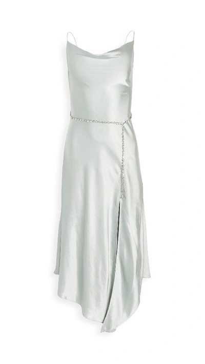 Shop Misha Collection Irene Dress In Silver