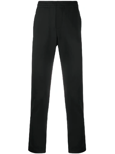 Shop Valentino Logo-print Slim Track Pants In Black