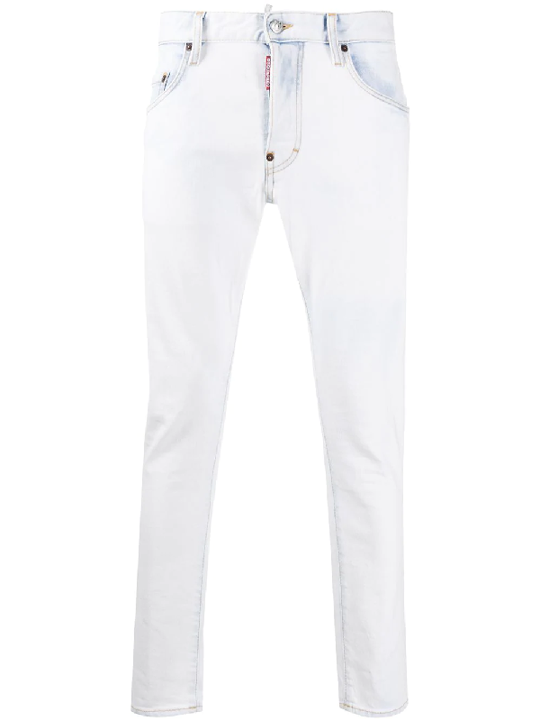 Dsquared2 Low-rise Skinny Jeans In Blue | ModeSens