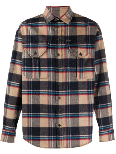 Shop Dsquared2 Check Shirt In Brown