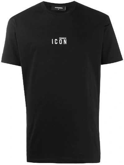 Shop Dsquared2 Icon Print T-shirt In Black