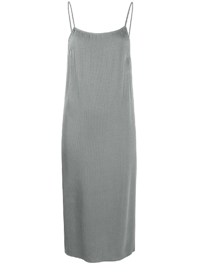 Shop Transit Open Back Midi Dress In Grey