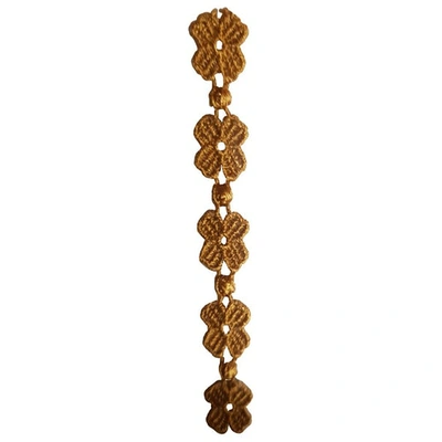 Pre-owned Cruciani Cloth Bracelet In Gold