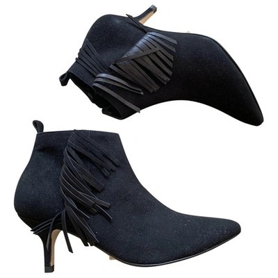 Pre-owned Vanessa Bruno Black Suede Ankle Boots
