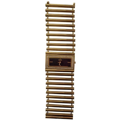 Pre-owned Dolce & Gabbana Gold Steel Watch