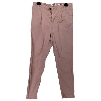 Pre-owned Essentiel Antwerp Pink Cotton Trousers