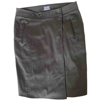 Pre-owned Jean Paul Gaultier Black Cotton - Elasthane Skirt