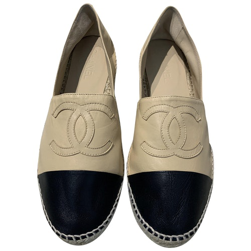 chanel espadrilles beige