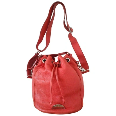 Pre-owned Sonia By Sonia Rykiel Orange Leather Handbags