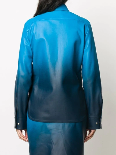 Shop Dorothee Schumacher Gradient Relaxed Fit Shirt In Blue