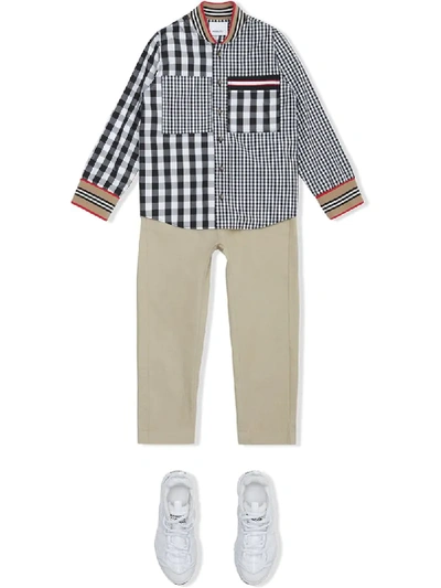 BURBERRY ICON STRIPE GINGHAM SHIRT 