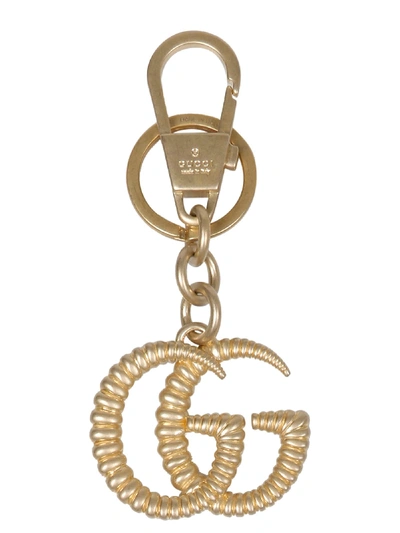 Shop Gucci Keyring In Gold
