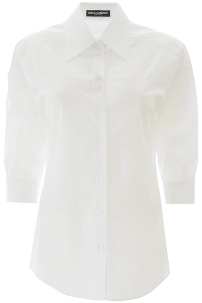 Shop Dolce & Gabbana Basic Shirt In White
