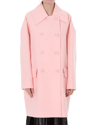 Shop Givenchy Duffle Coat In Pink
