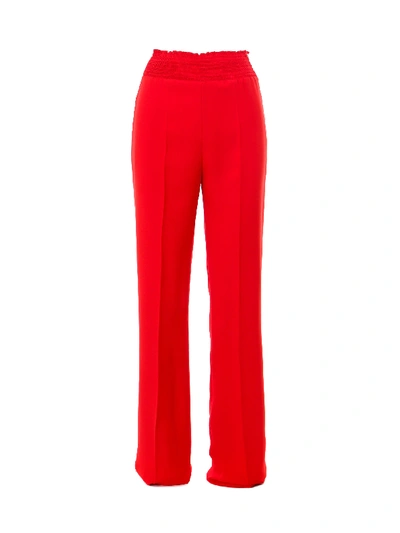 Shop Prada Trousers In Red