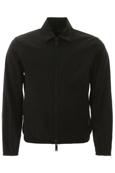 Shop Dsquared2 Jacket With Logo Print In Nero