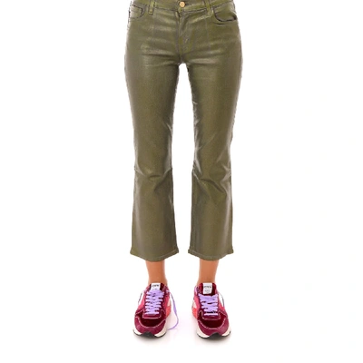 Shop J Brand Selena Pants In Green