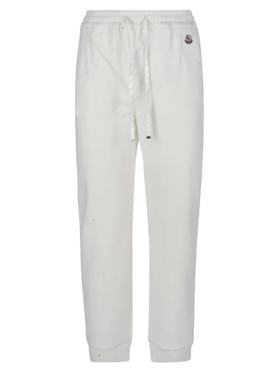 Shop Moncler Sport Track Pants In White