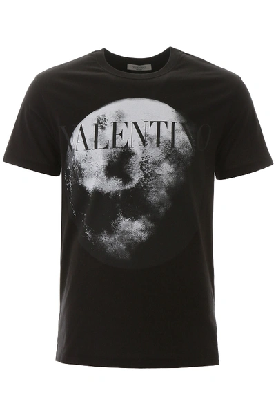 Shop Valentino Moon Dust T-shirt In Nero