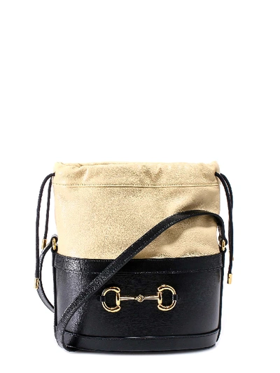 Shop Gucci 1955 Horsebit Bucket Bag In Nero