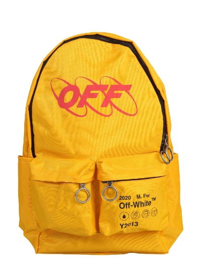 Shop Off-white Large Backpack In Yellow