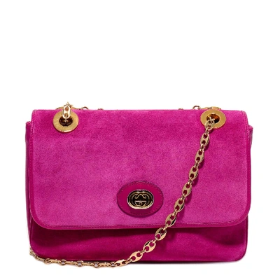 Shop Gucci Marina Shoulder Bag In Pink