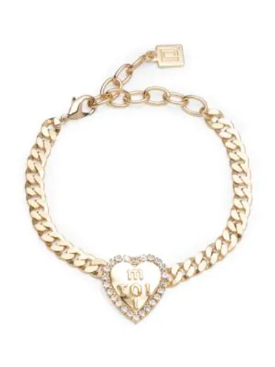Shop Dannijo Octave Crystal-embellished Bracelet In Gold