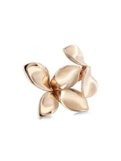 Shop Pasquale Bruni Women's Giardini Segreti 18k Rose Gold Flower Wrap Ring