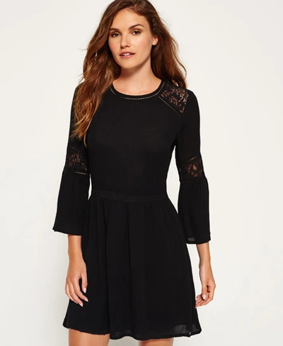 Shop Superdry Niagara Lacy Dress In Black