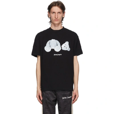 Shop Palm Angels Black Ice Bear T-shirt