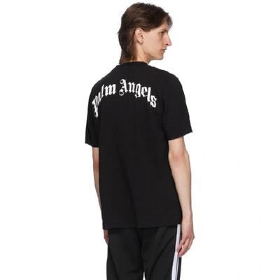 Shop Palm Angels Black Croco T-shirt