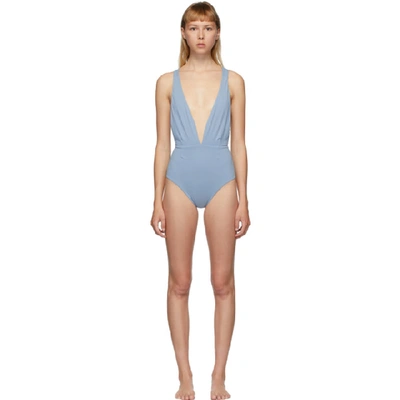 Shop Haight Blue Marina One-piece Swimsuit In 0028 Sky