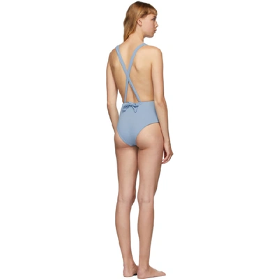 Shop Haight Blue Marina One-piece Swimsuit In 0028 Sky