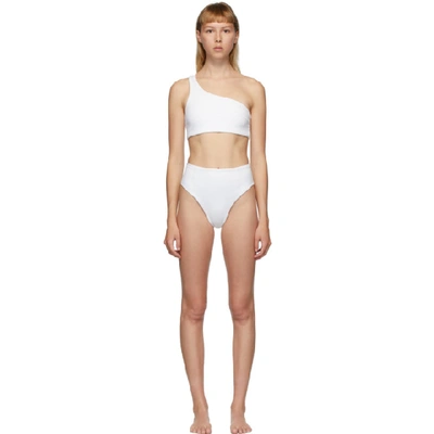 Shop Haight Off-white Crepe Perlin Bikini In 0014 Offwhi