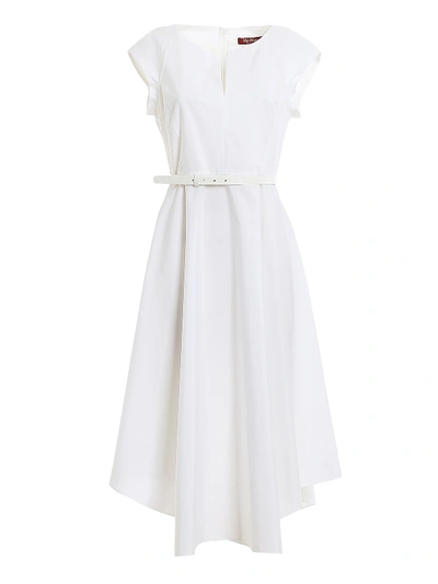 Shop Max Mara Primo Dress In White