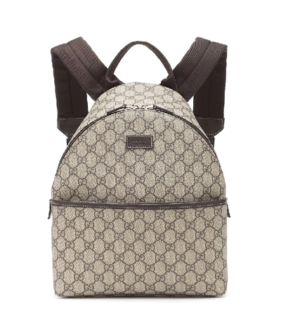 Shop Gucci Gg Supreme Canvas Backpack In Beige