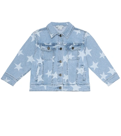 Shop Stella Mccartney Star-print Denim Jacket In Blue