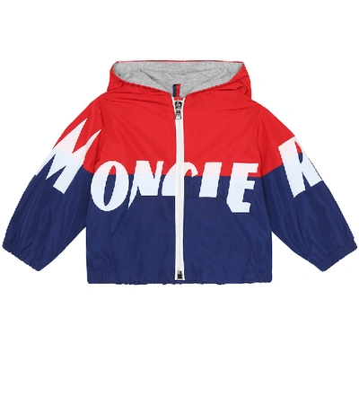 Shop Moncler Baby Kruth Logo Hooded Jacket In Multicoloured