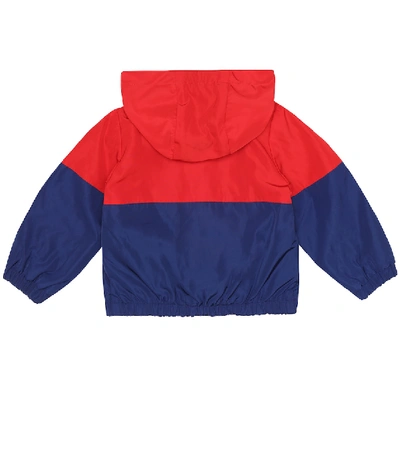 Shop Moncler Baby Kruth Logo Hooded Jacket In Multicoloured