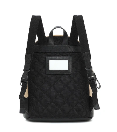 Shop Burberry Nico Icon Stripe Backpack In Beige