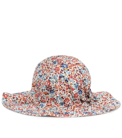 Shop Caramel Baby Chiswick Cotton Hat In Multicoloured