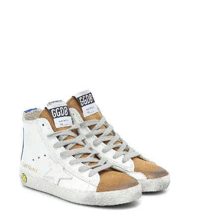 Shop Golden Goose Francy Leather Sneakers In White