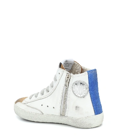 Shop Golden Goose Francy Leather Sneakers In White