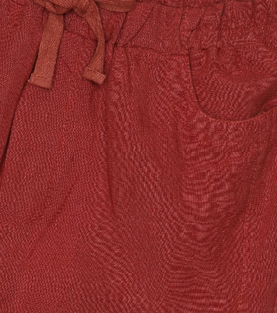 Shop Caramel Aldgate Linen Pants In Red