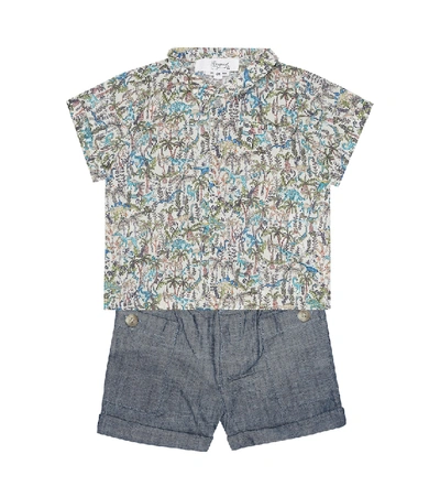 Shop Bonpoint Baby Nicolas Liberty Cotton Shirt In Multicoloured